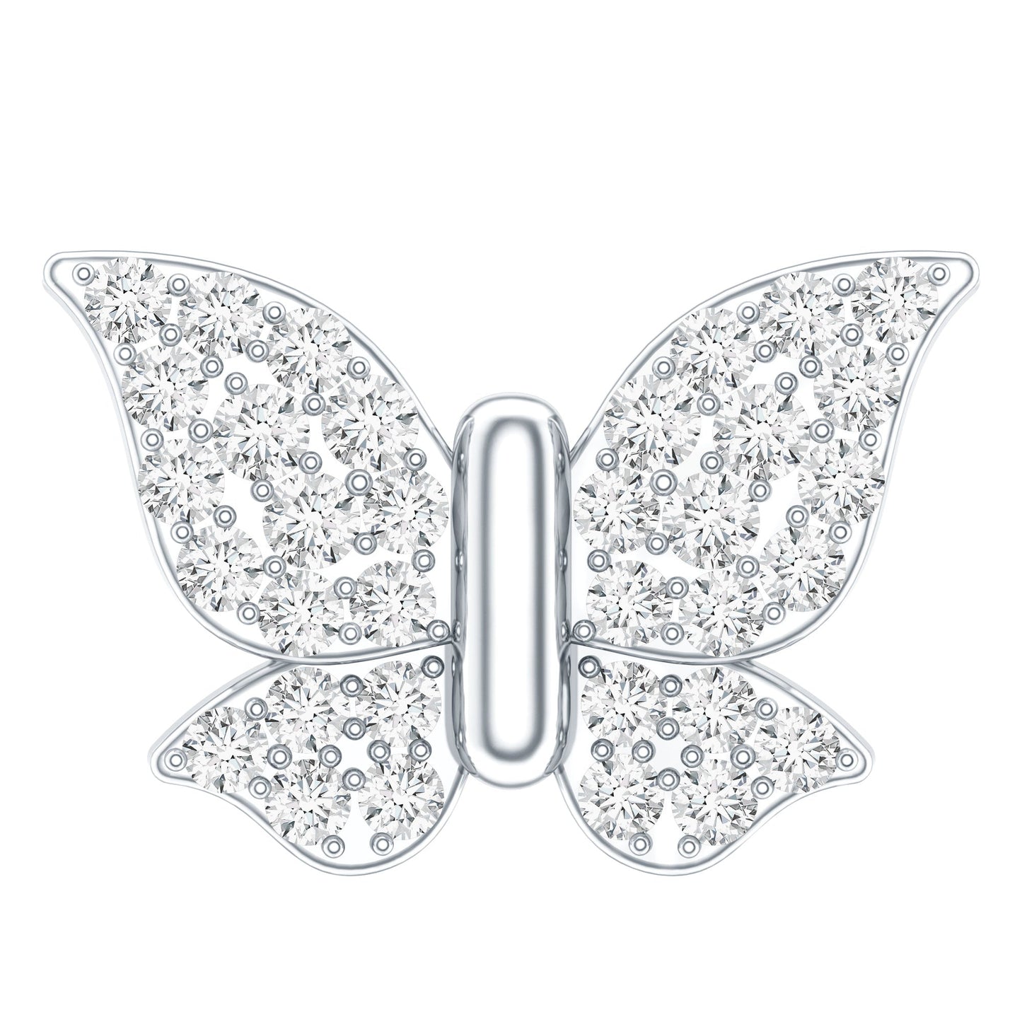 Certified Diamond Butterfly Cartilage Earring