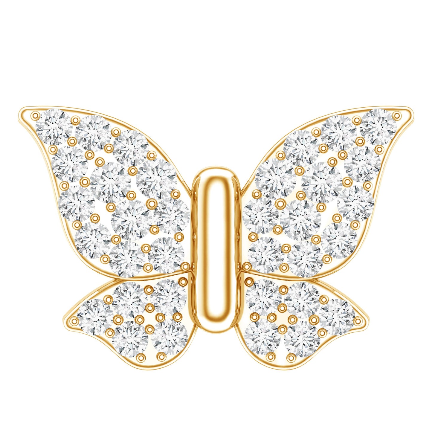 Certified Diamond Butterfly Cartilage Earring
