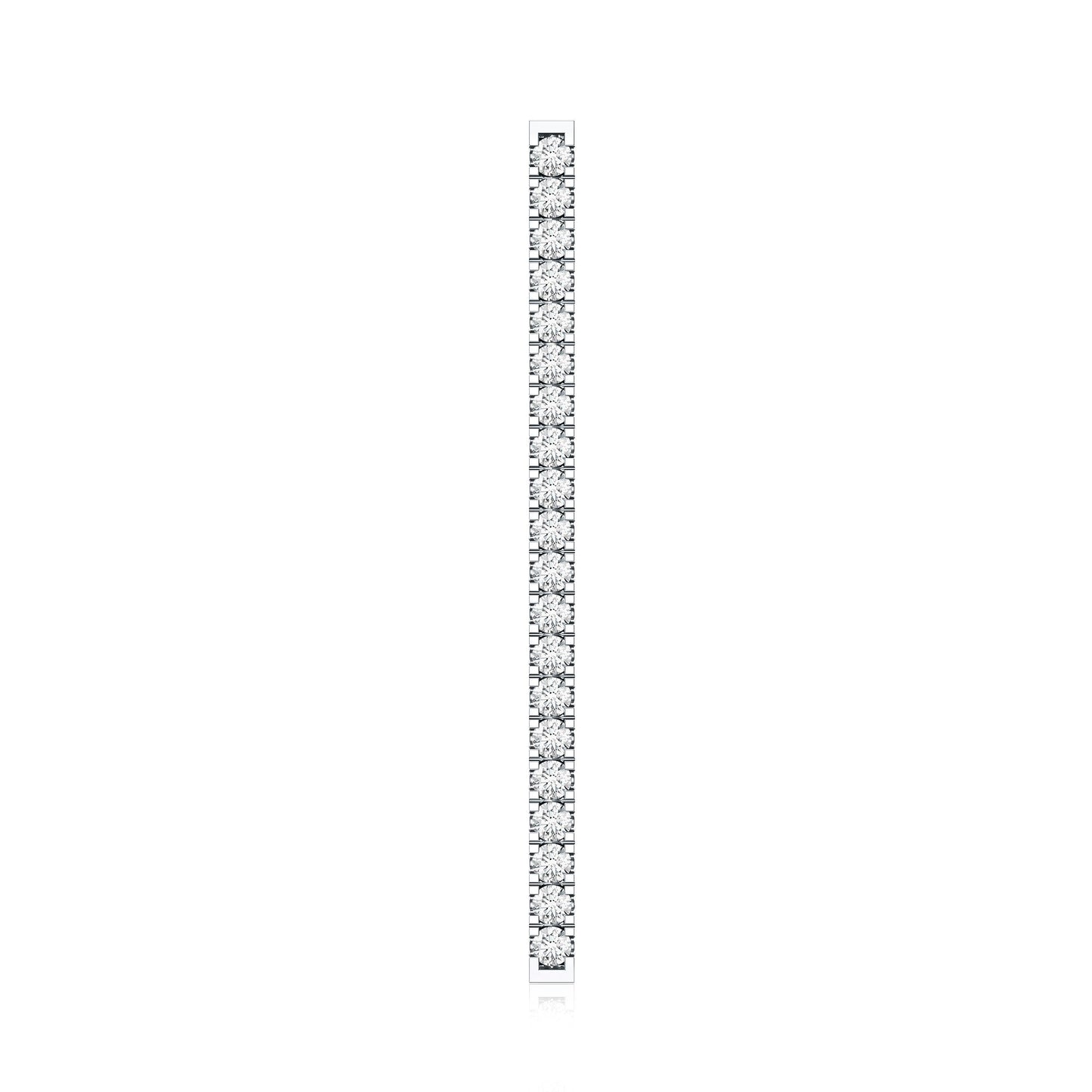 Pave Set Diamond Bar Ear Cuff No Piercing