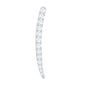 Minimalist Moissanite Curved Climber Earring