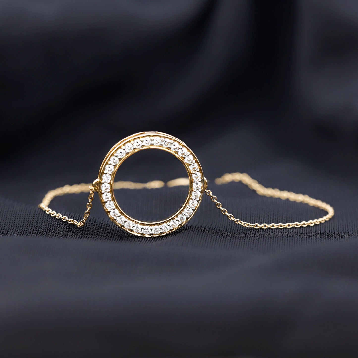 Certified Lab Grown Diamond Circle Bracelet for Women
