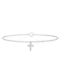 Certified Diamond Cross Chain Bracelet