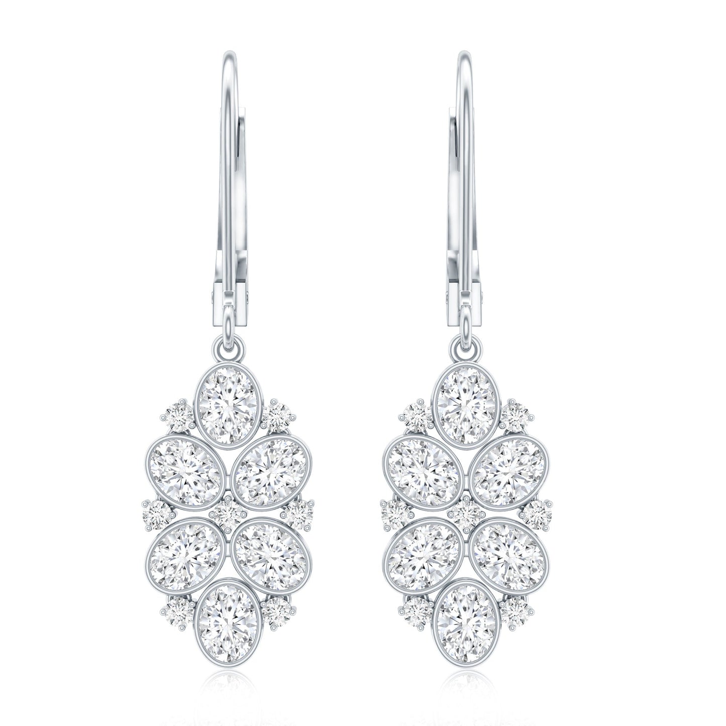 Certified Lab Grown Diamond Designer Drop Earrings