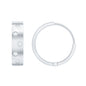 Flush Set Diamond Hoop Earrings For Women