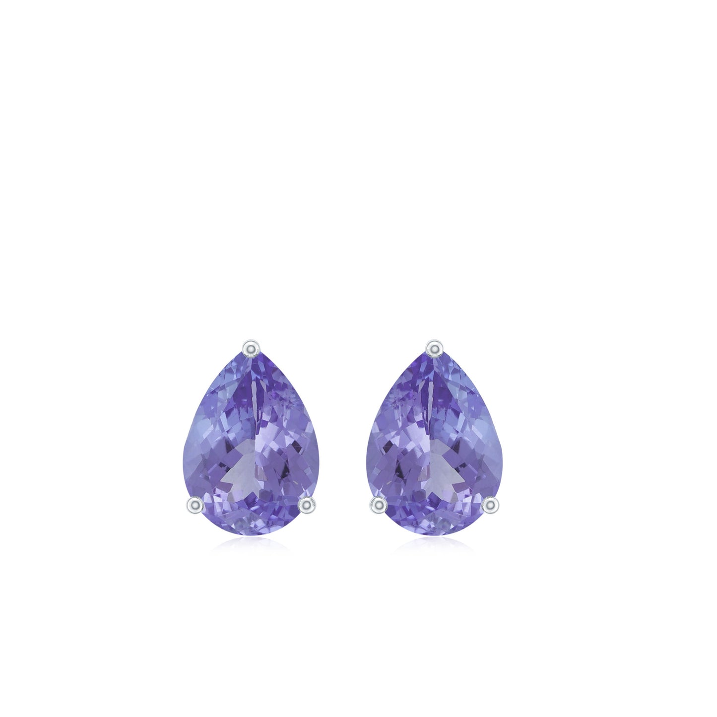 Natural 1.6 Carat Pear Shape Tanzanite Studs