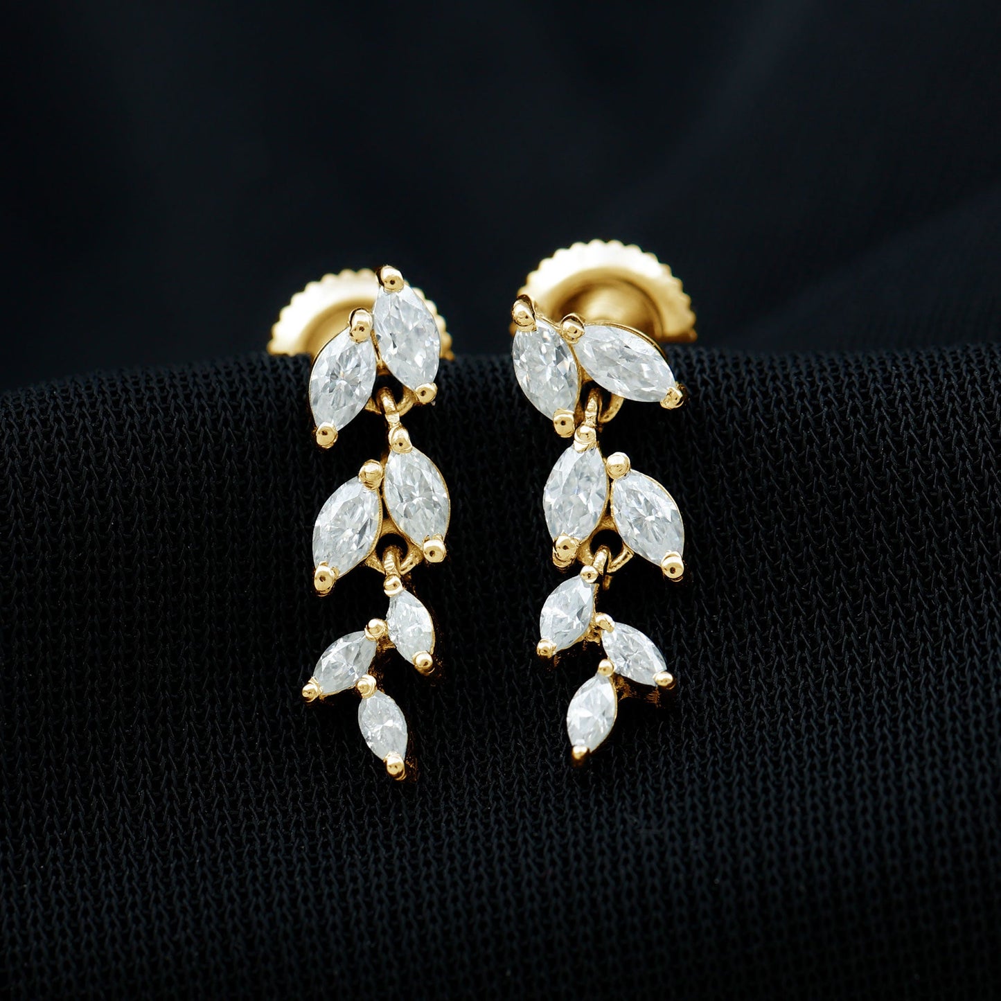 Certified Lab Grown Diamond Dangling Earrings for Women