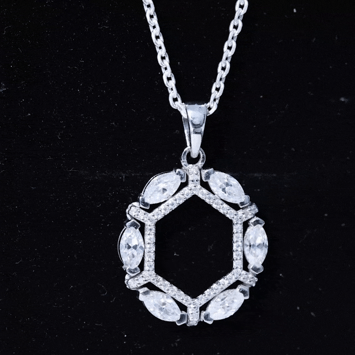Vintage Style Lab Grown Diamond Wedding Designer Pendant