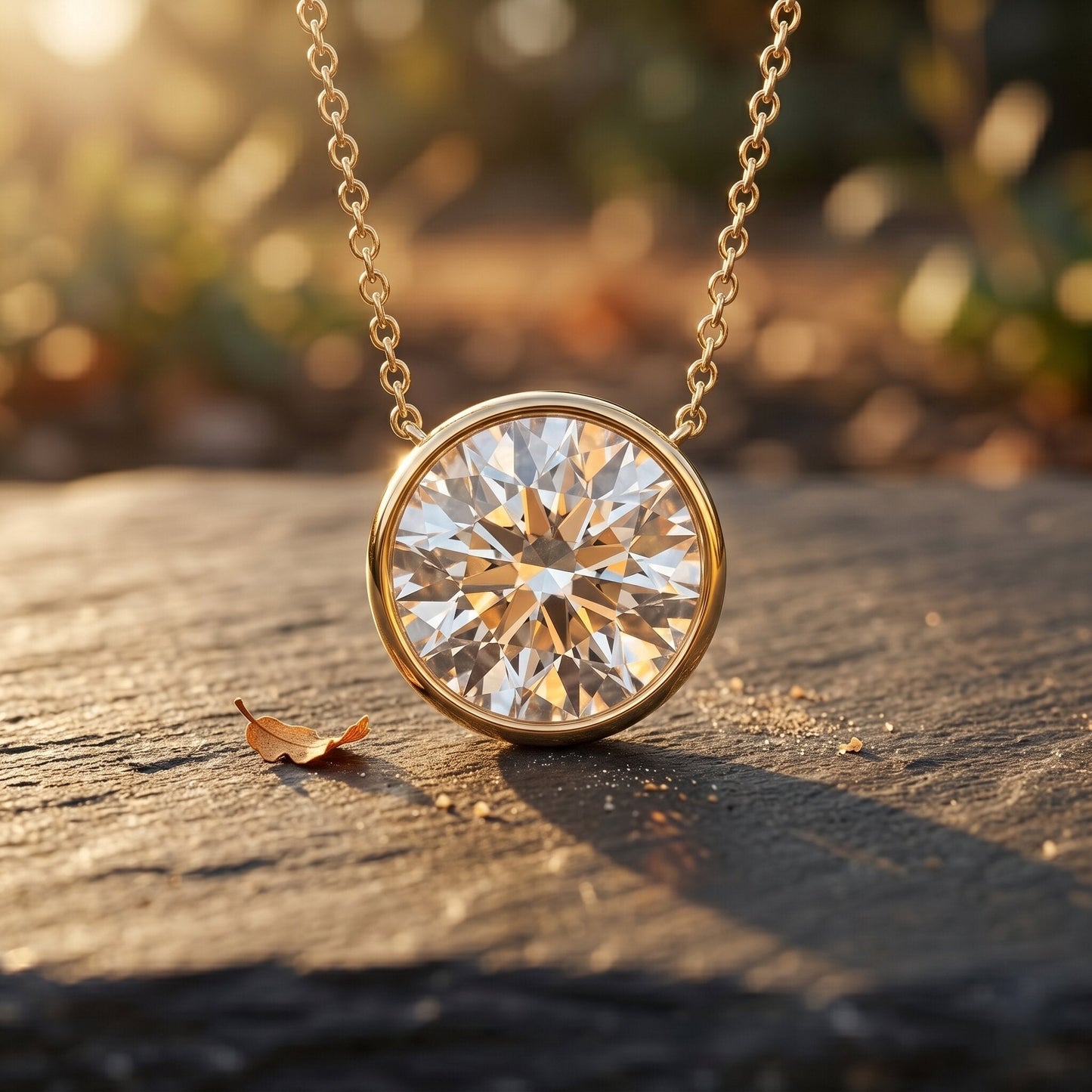 5 Carat Lab Grown Diamond Bridal Necklace with IGI Certificate