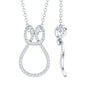 Classic Moissanite Twisted Infinity Pendant Necklace