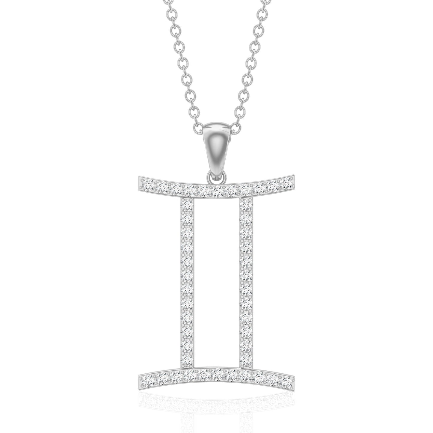 Gemini Necklace with Certified Lab Grown Diamond