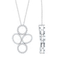 Certified Diamond Contemporary Necklace For Her