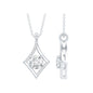 Certified Lab Grown Diamond Geometric Pendant Necklace