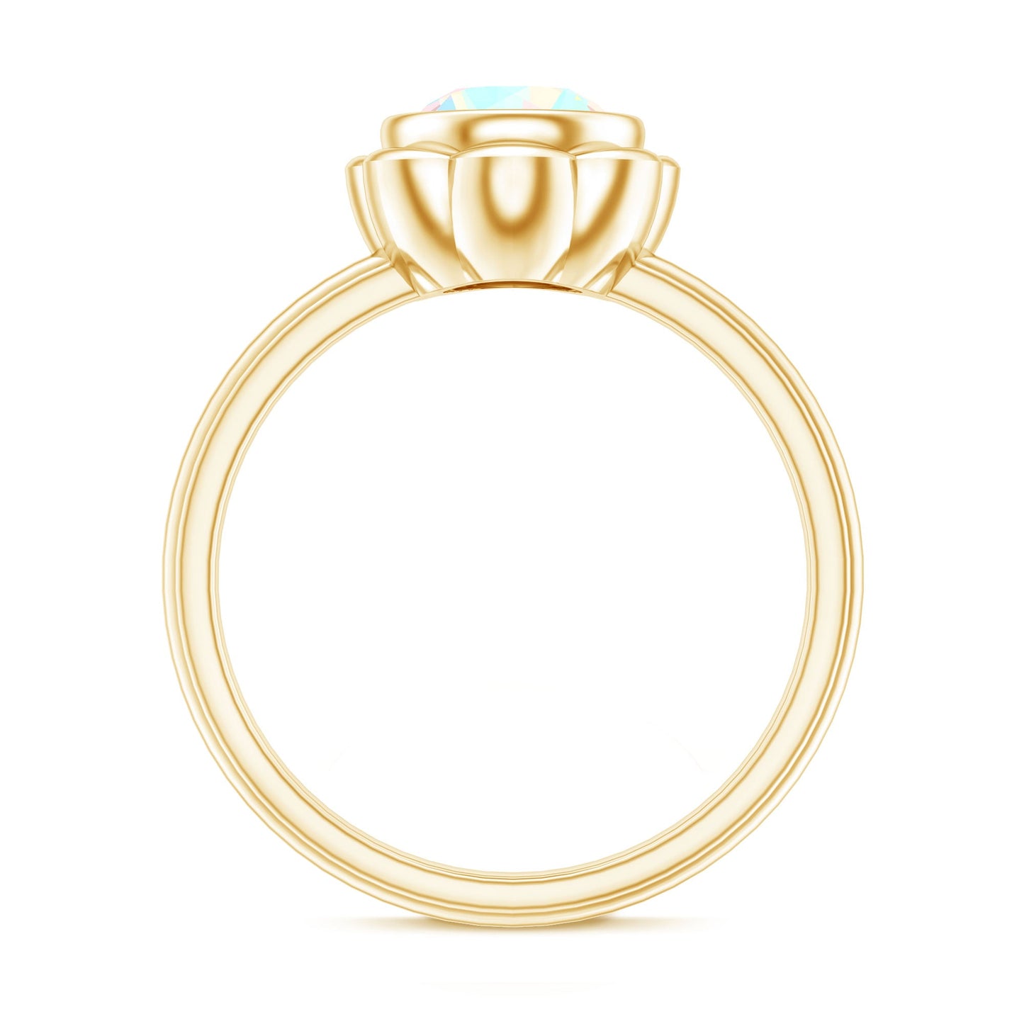 1.6 Carat Ethiopian Opal Engagement Ring for Women