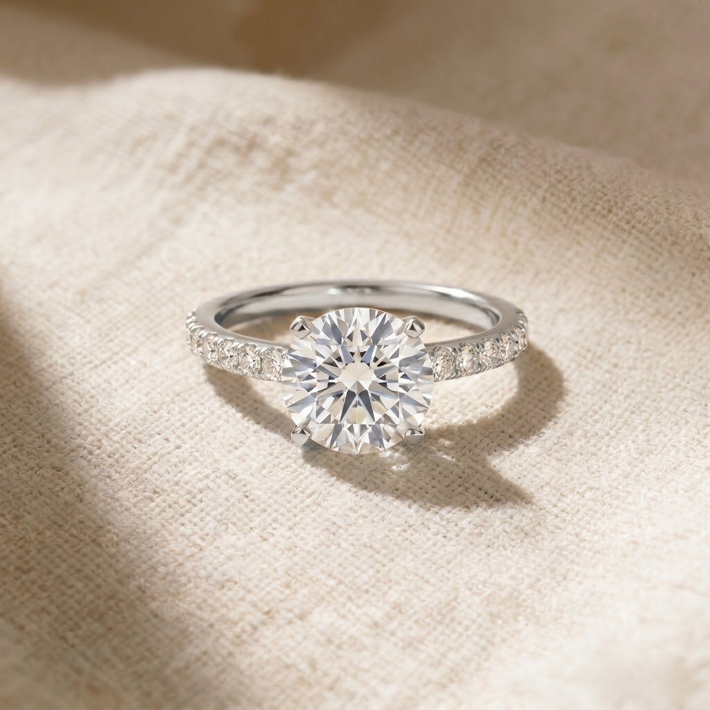 IGI Certified 3 Carat Lab Grown Diamond Statement Ring for Women