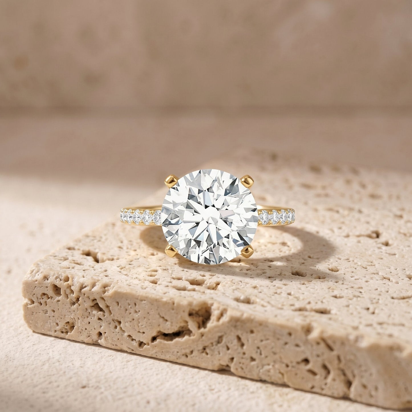 IGI Certified 3 Carat Lab Grown Diamond Statement Ring for Women