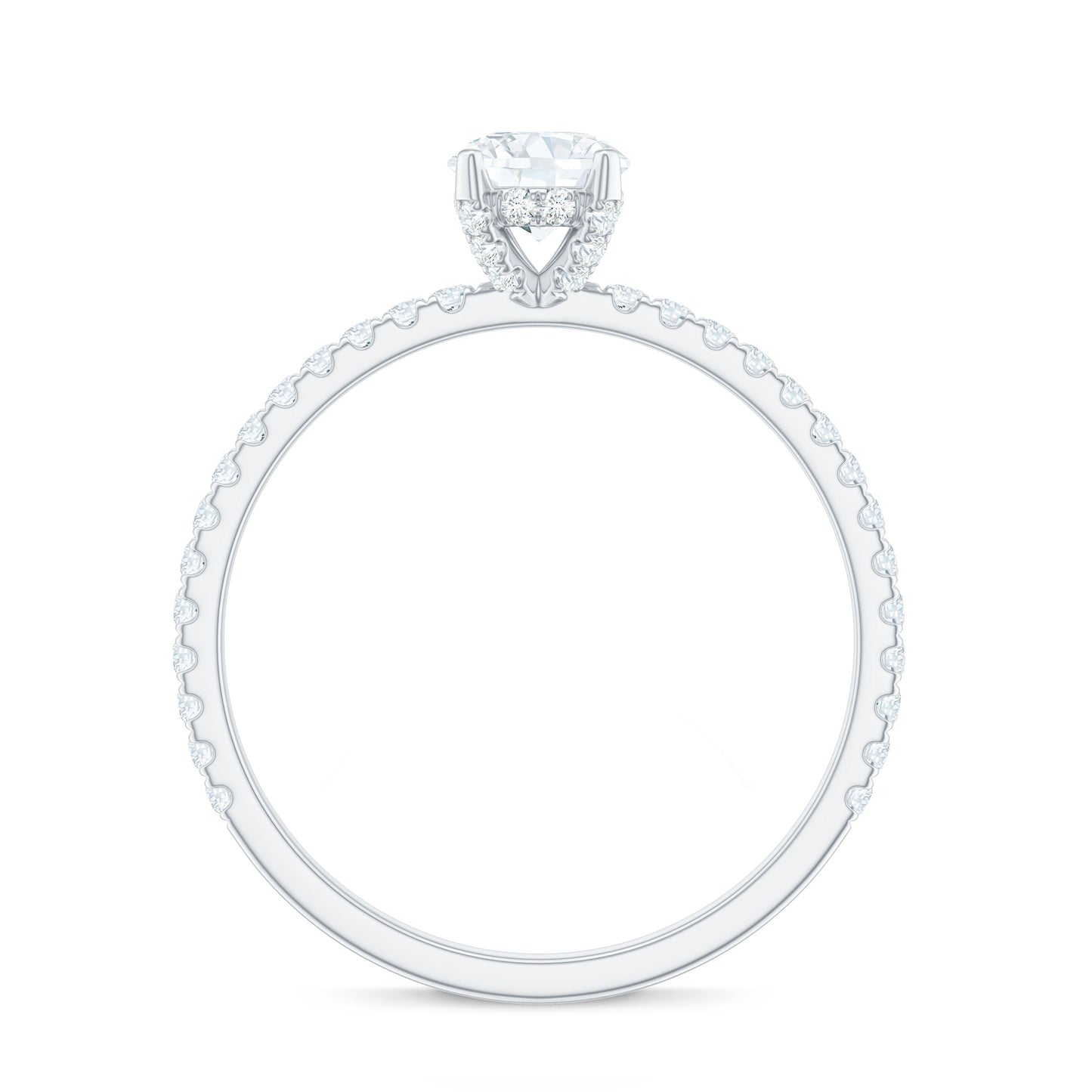 Minimalist Diamond Classic Engagement Ring