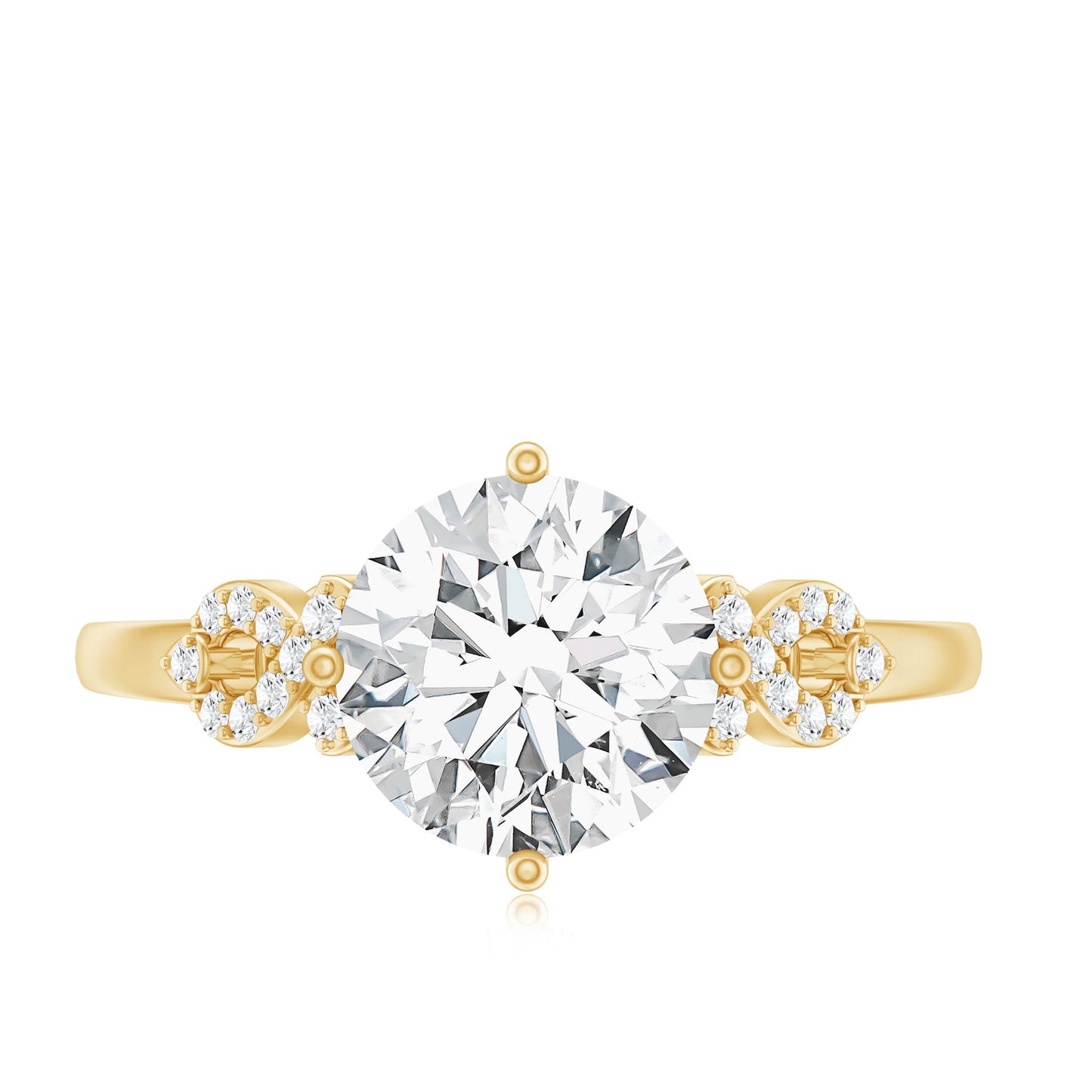 Certified 2 Carat Lab Grown Diamond Solitaire Engagement Ring
