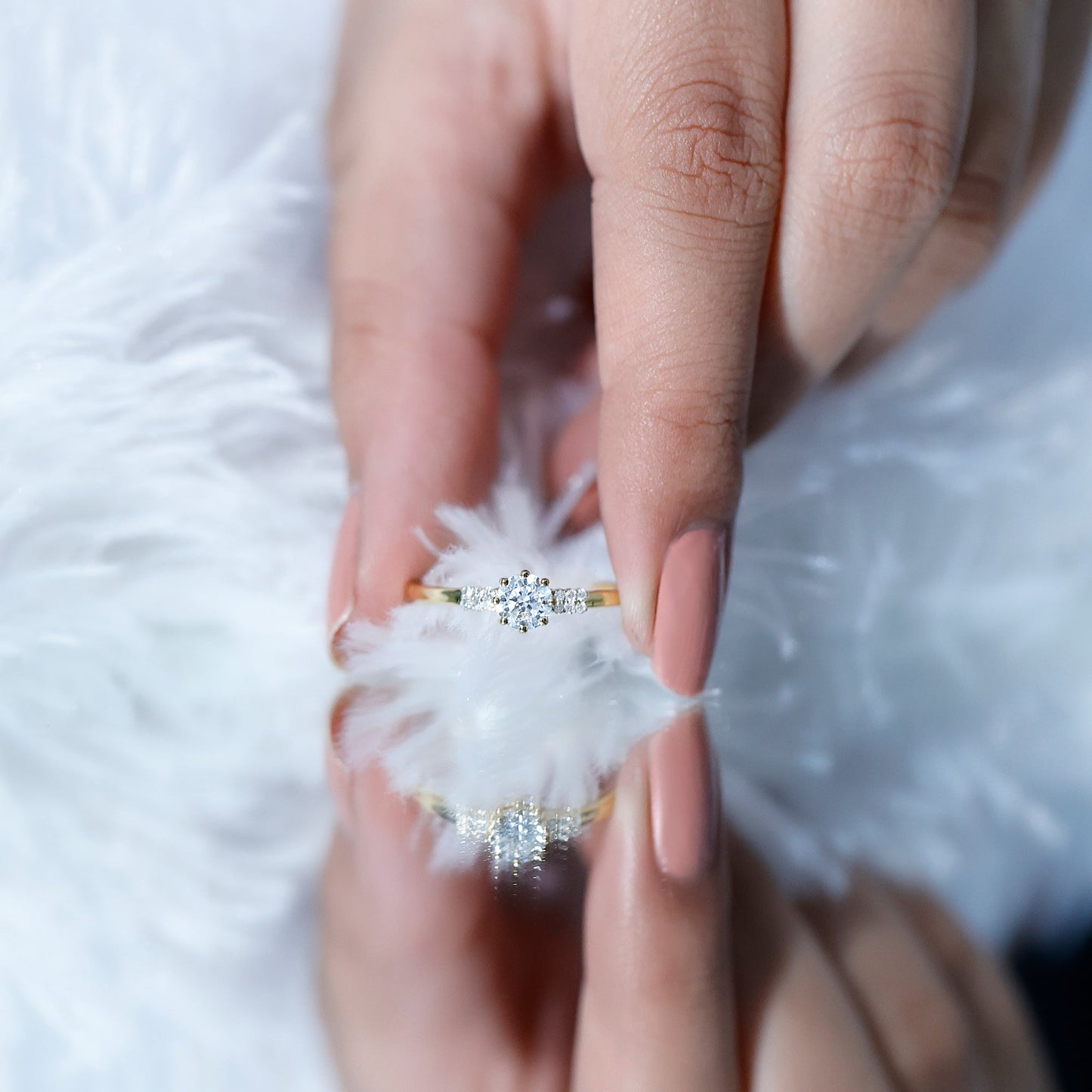 Certified 0.4 Carat Lab Grown Diamond Solitaire Promise Ring