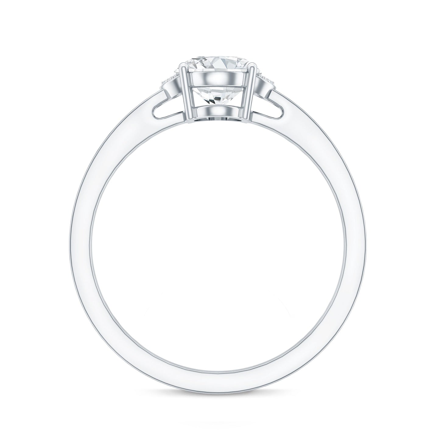 Certified 1.2 Carat Oval Lab Grown Diamond Solitaire Engagement Ring