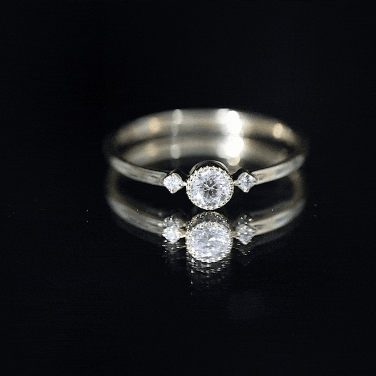 Certified Lab Grown Diamond Solitaire Promise Ring