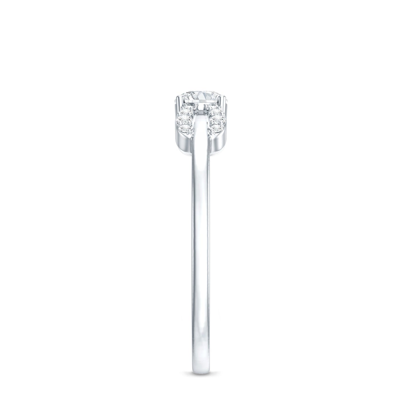 Certified Lab Grown Diamond Minimalist Promise Ring For Women