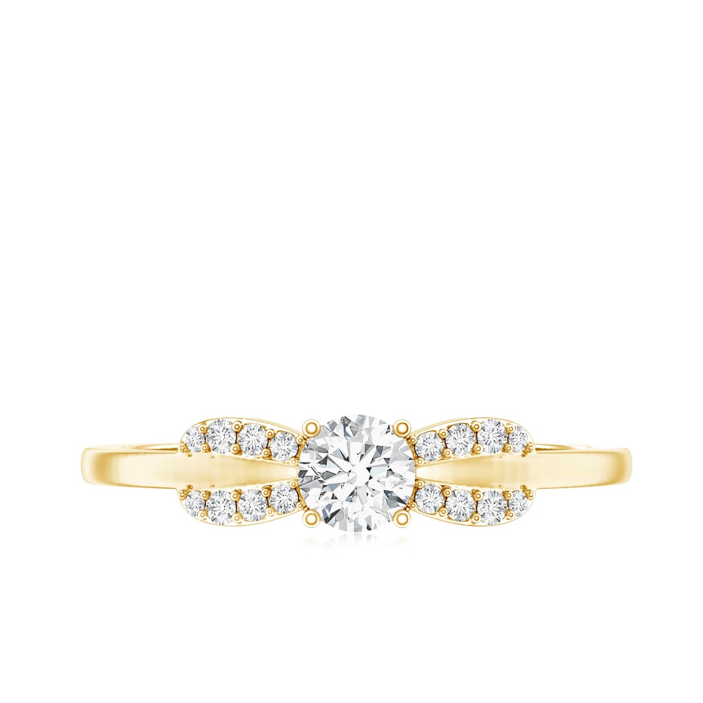 Certified Lab Grown Diamond Minimalist Promise Ring For Women