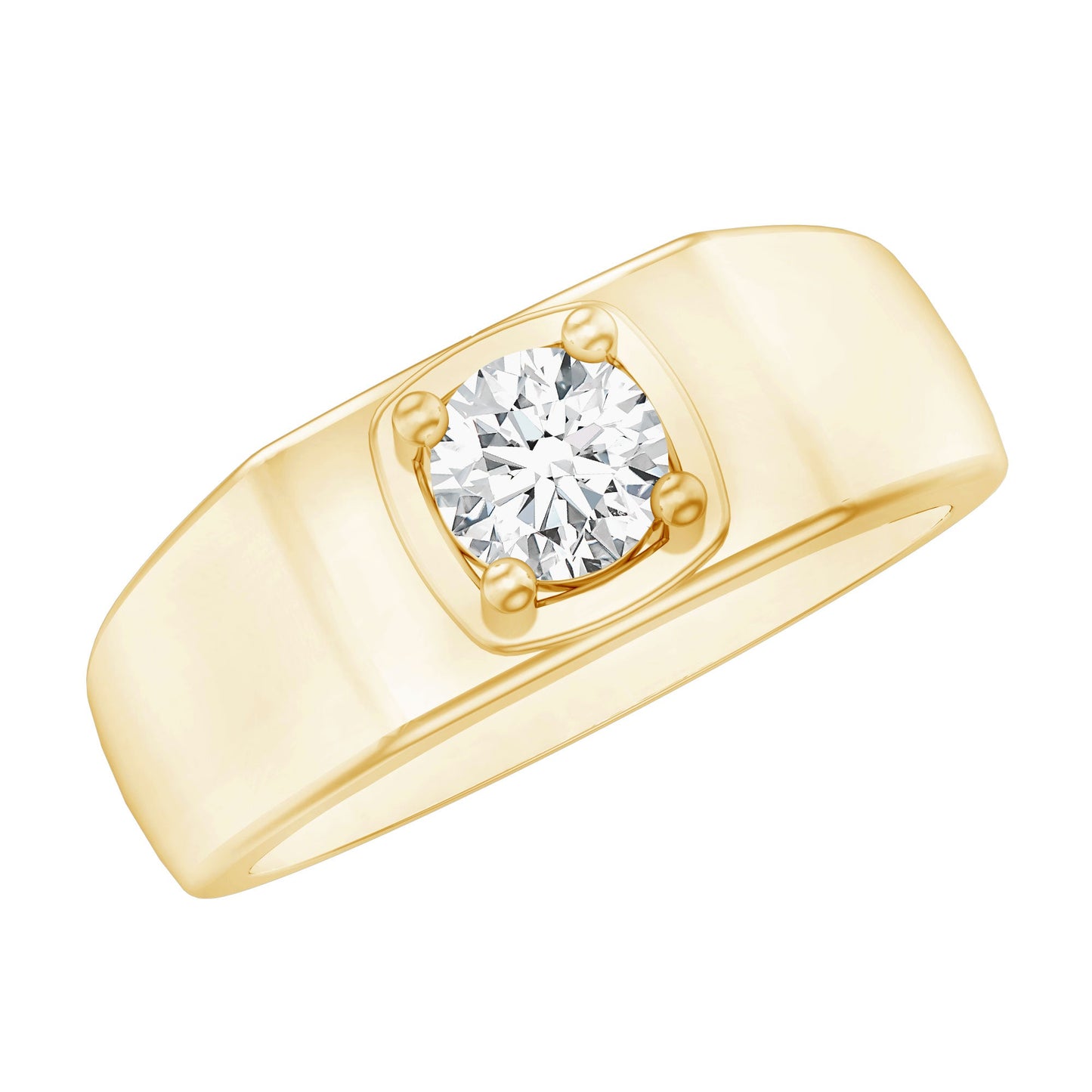 Brilliant Cut Lab Grown Diamond Engagement Ring for Men