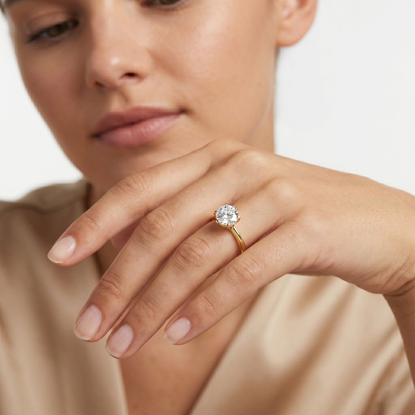 1 Carat Lab Grown Diamond Solitaire Engagement Ring with IGI Certificate