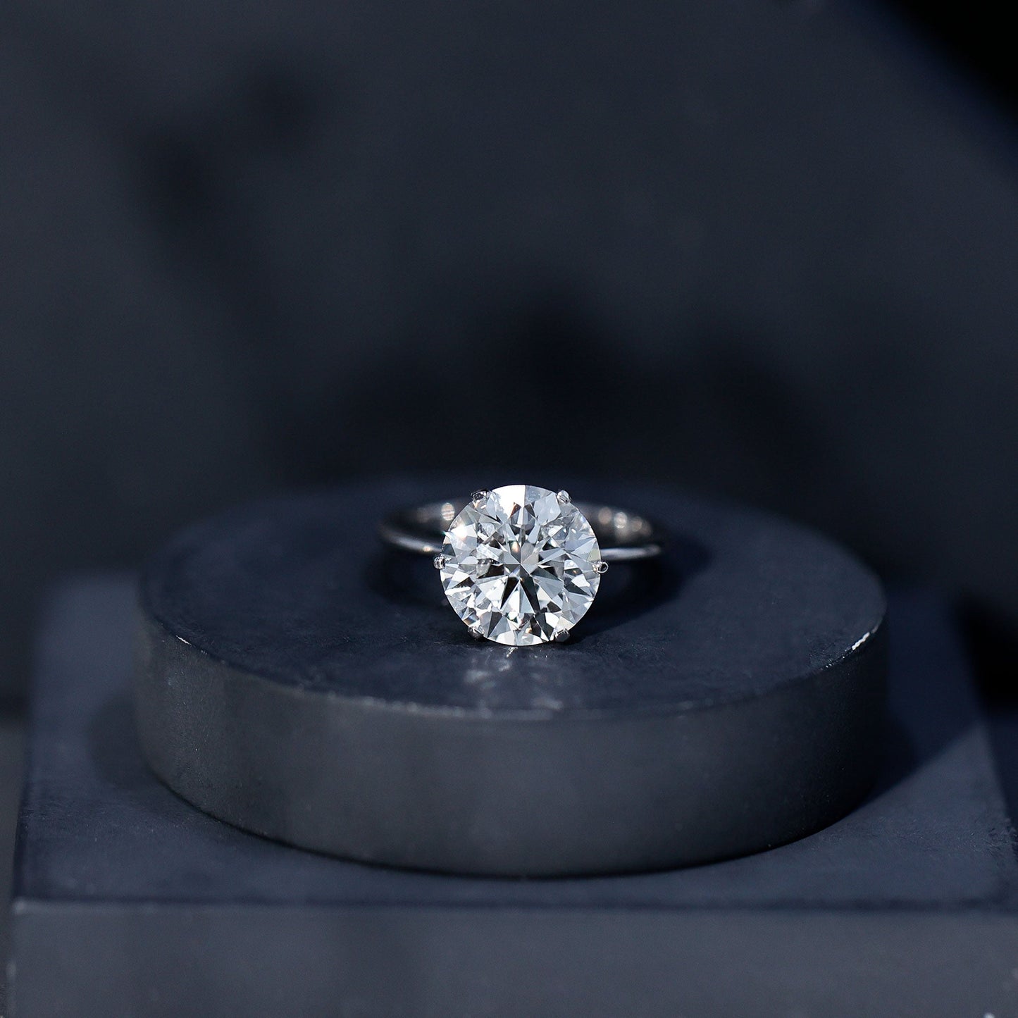 3 Carat IGI Certified Lab Grown Diamond Round Engagement Ring