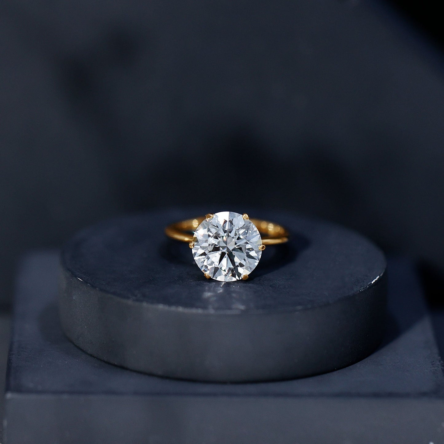 3 Carat IGI Certified Lab Grown Diamond Round Engagement Ring
