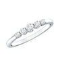 Round Cut Moissanite Five Stone Promise Ring