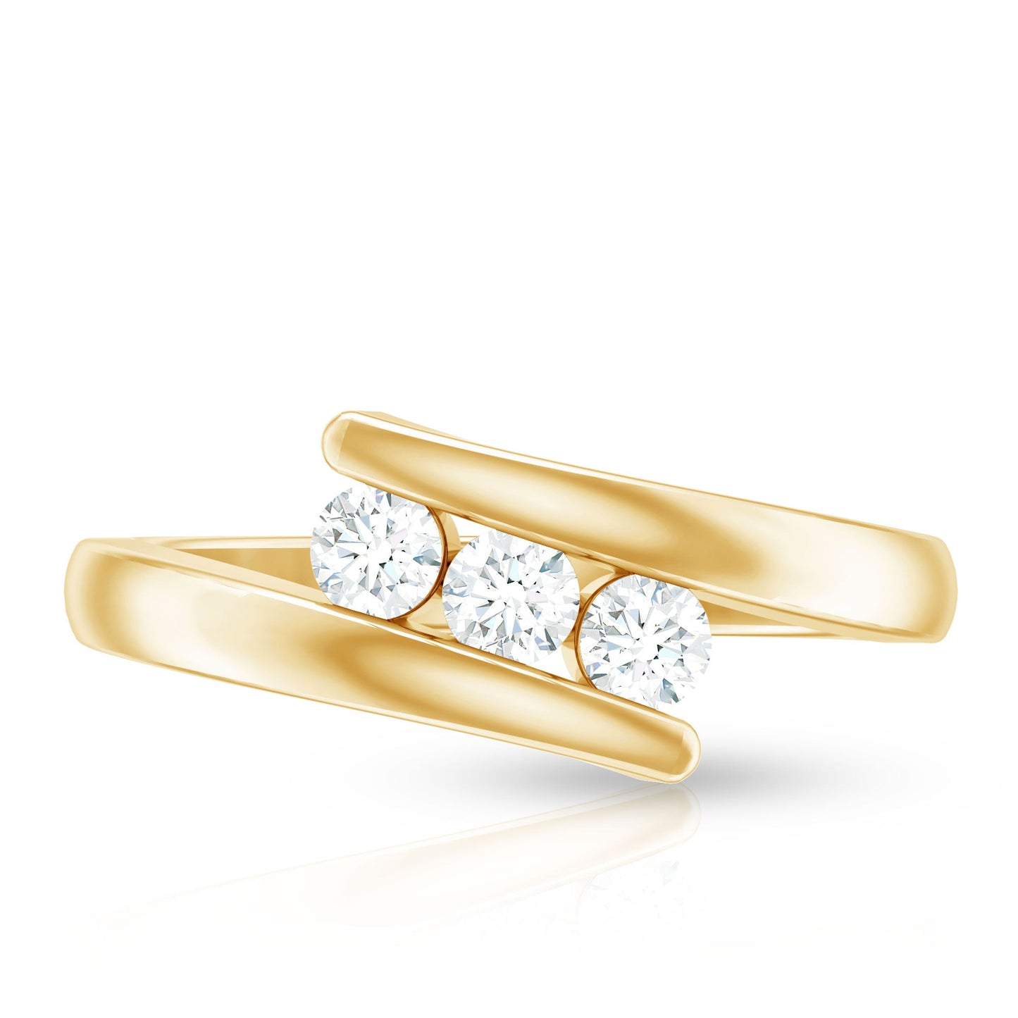 Certified Diamond Three Stone Promise Ring
