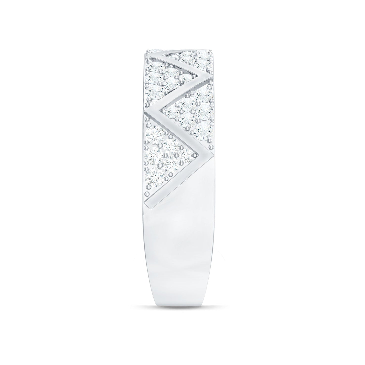 Certified Diamond Designer Wedding Band Ring