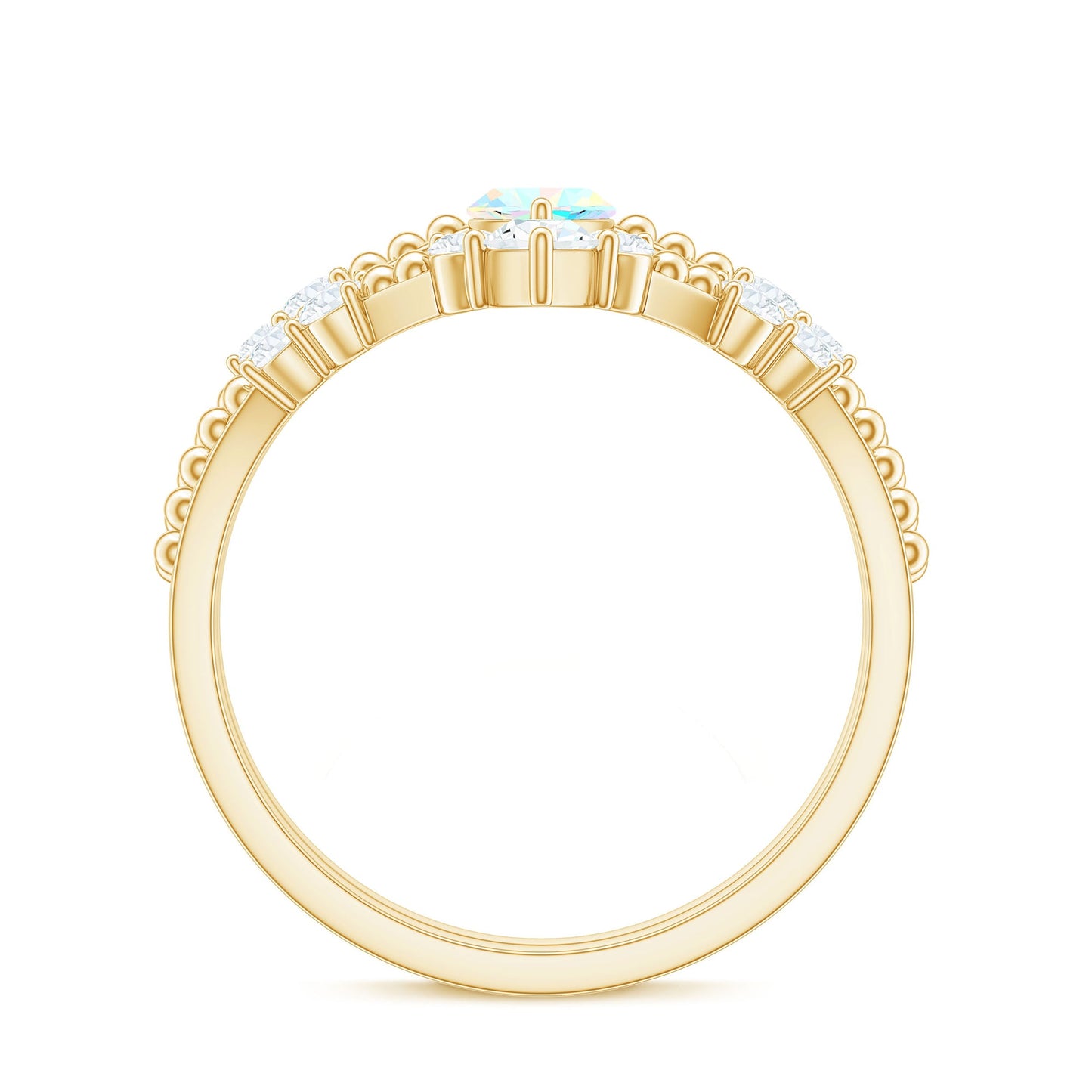 Certified 0.5 Carat Real Ethiopian Opal Marquise Engagement Wedding Ring Set of 2