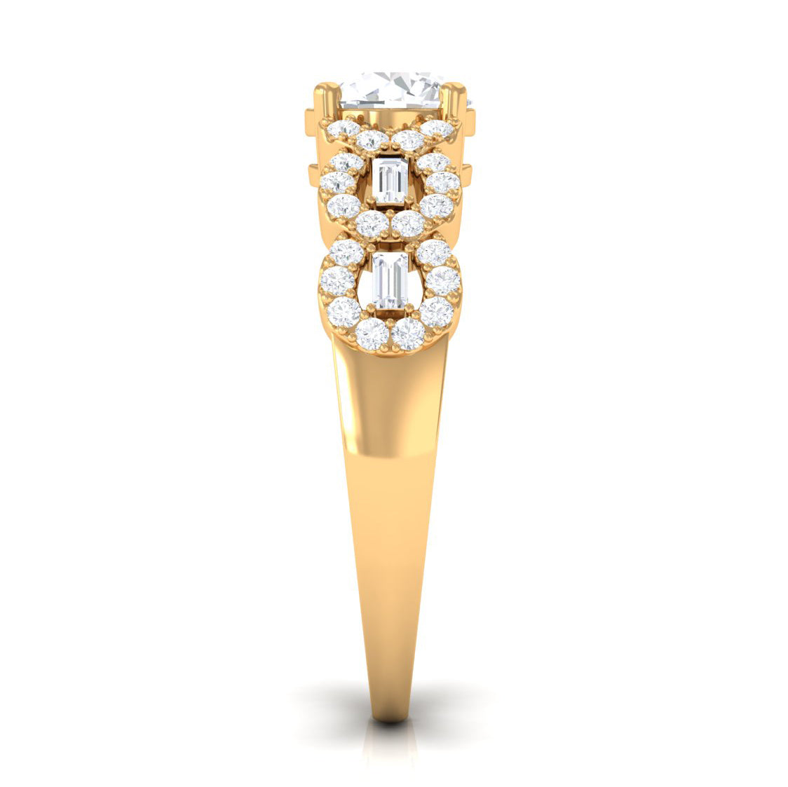 Certified Moissanite Designer Engagement Ring for Women