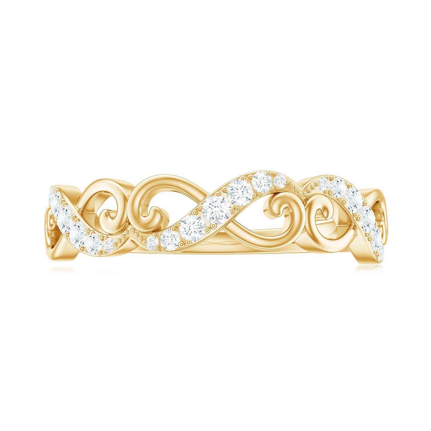 Certified Diamond Infinity Band Ring