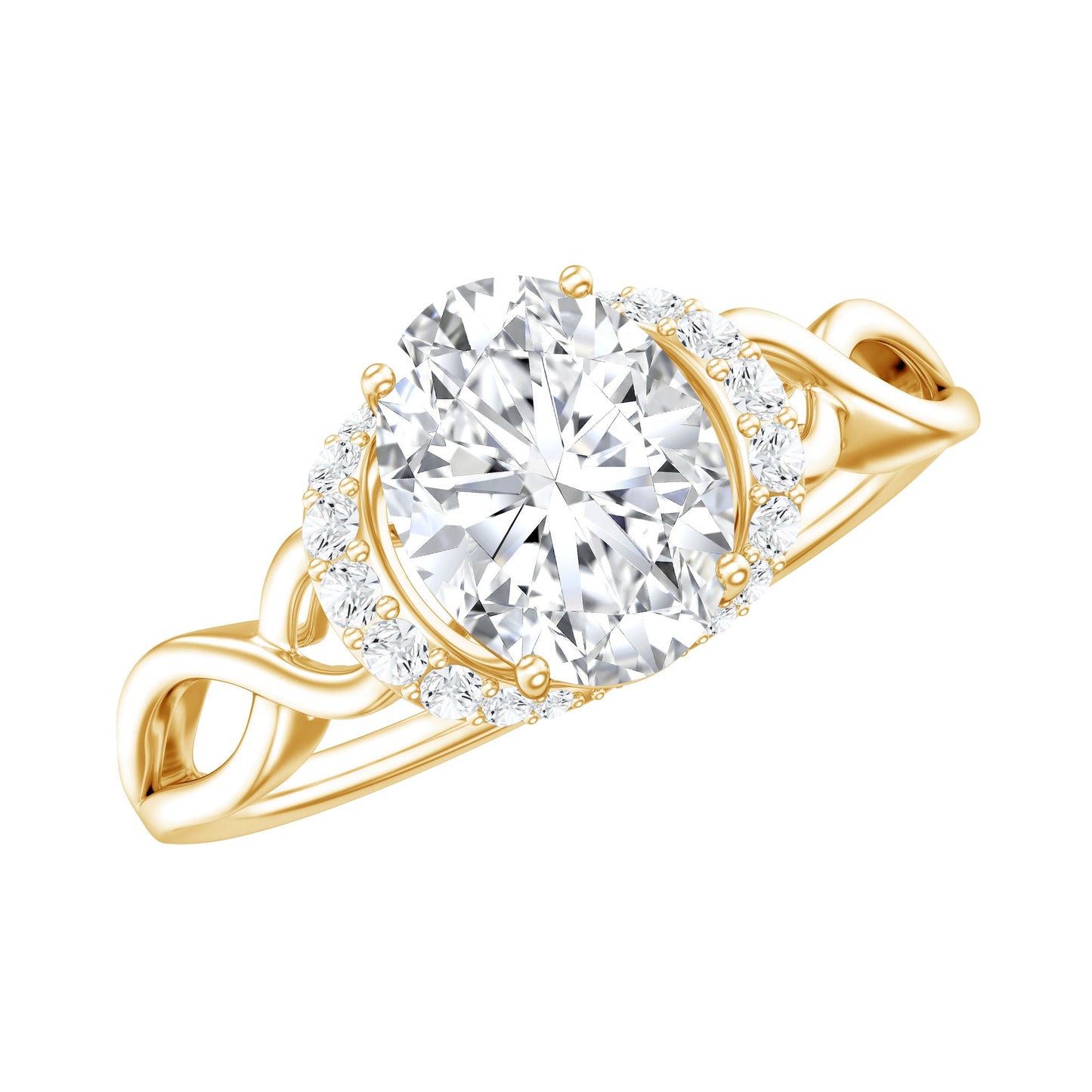 Lab Grown Diamond 1.2 Carat Oval Engagement Ring For Women
