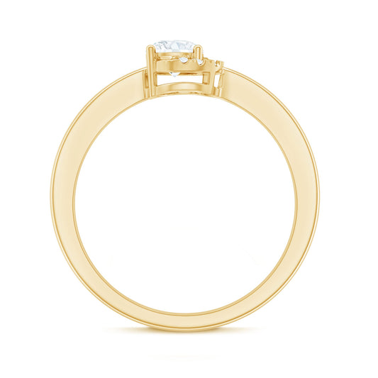 0.4 Carat Certified Lab Grown Diamond Solitaire Promise Ring