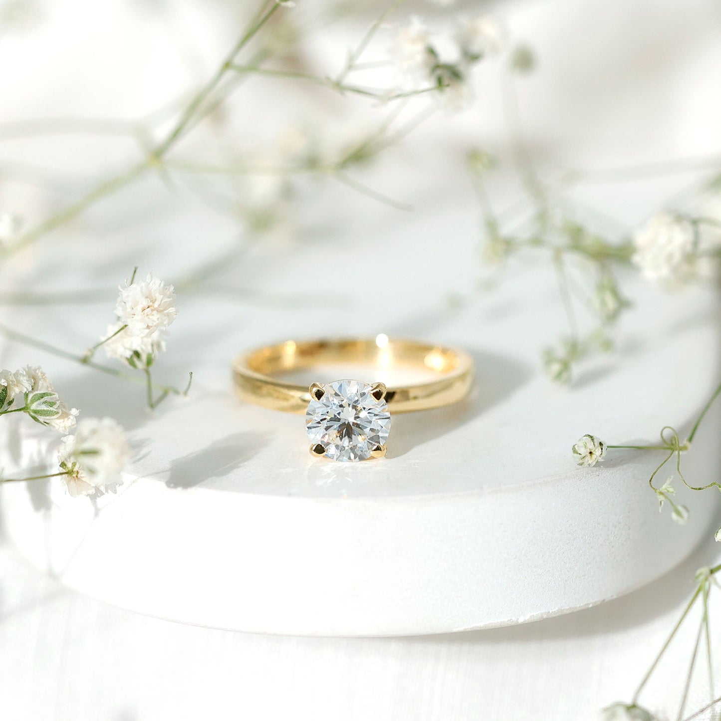 Lab Grown Diamond 1 Carat Engagement Ring For Women