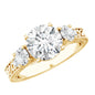 Lab Grown Diamond Vintage Style Engagement Ring