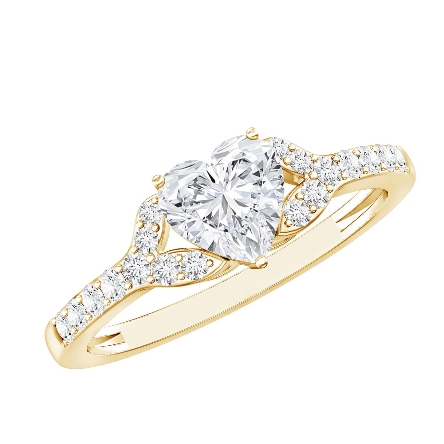 Certified 1.2 Carat Diamond Heart Solitaire Ring For Her