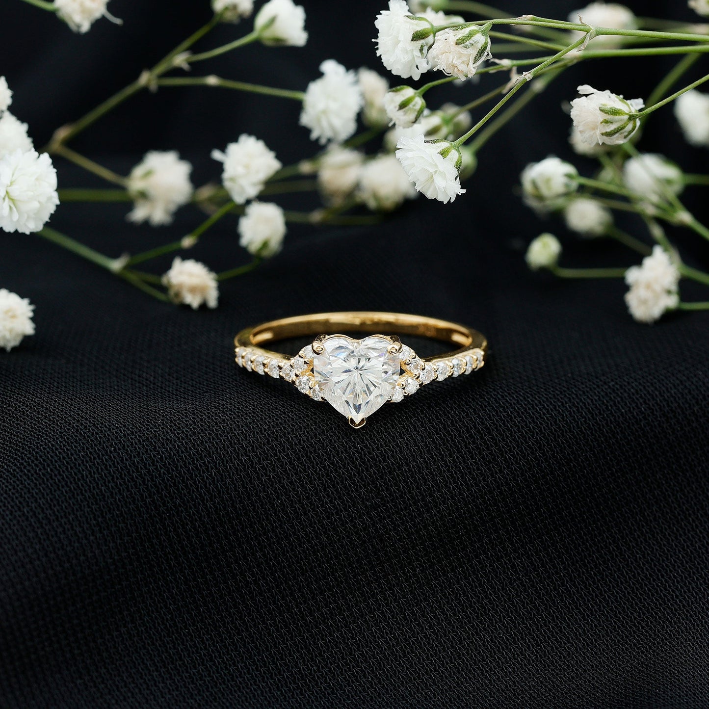 Certified 1.2 Carat Diamond Heart Solitaire Ring For Her