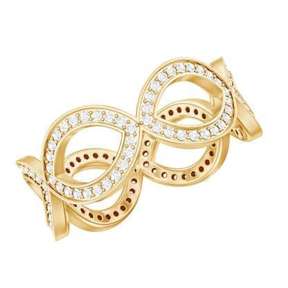 Lab Created Diamond Infinity Band Ring for Women