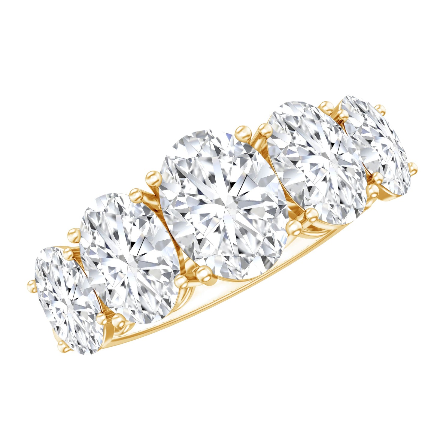 Lab Grown Diamond 5 Stone Statement Ring