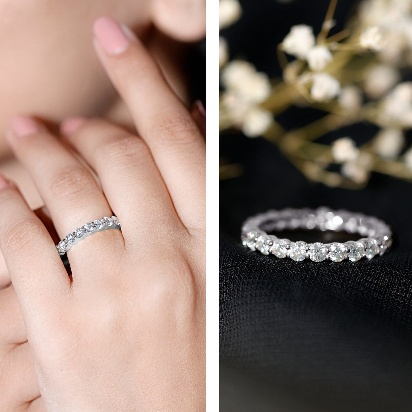 Certified Lab Grown Diamond Eternity Band for Women
