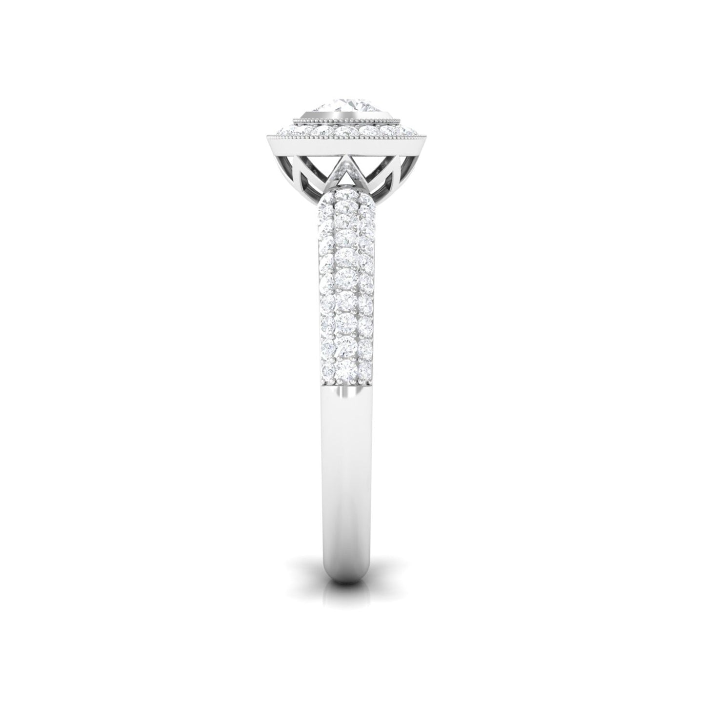 Vintage Inspired Diamond Engagement Ring for Women