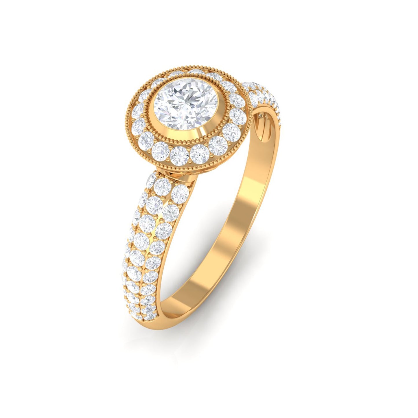 Vintage Inspired Diamond Engagement Ring for Women