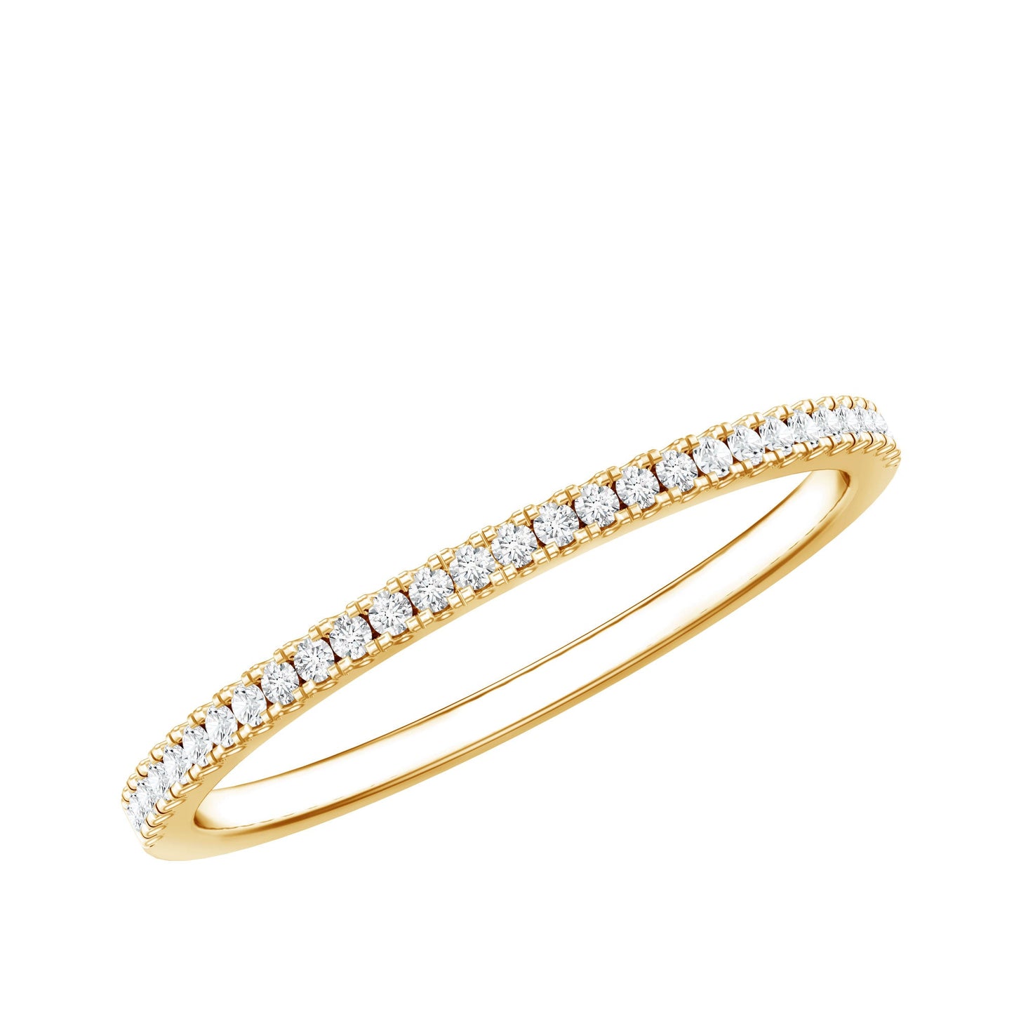 Moissanite Minimal Eternity Stackable Ring
