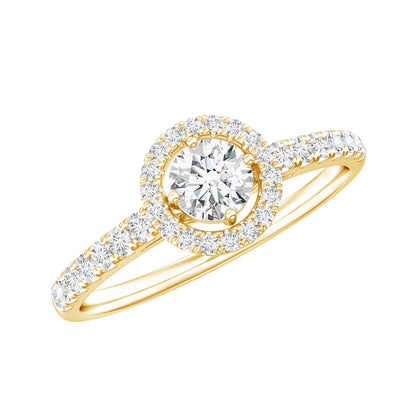 Brilliant Cut Moissanite Promise Ring With Certificate