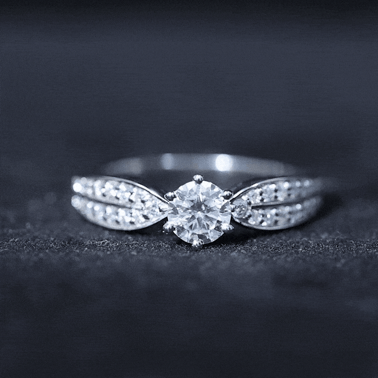 Certified Solitaire Lab Grown Diamond Promise Engagement Ring